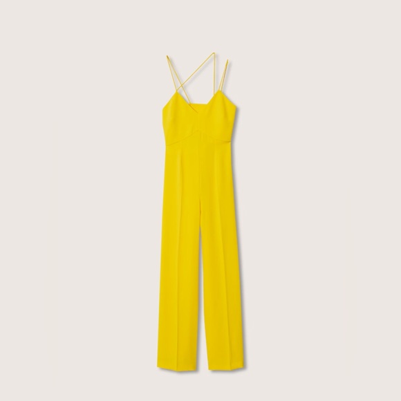Yellow jumpsuit by Mango - Picture 4 of 8
